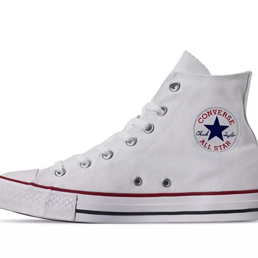 Converse High-Top All Star Chuck Taylor White Sneakers-UNISEX Wo's 9.5/Men's 7.5